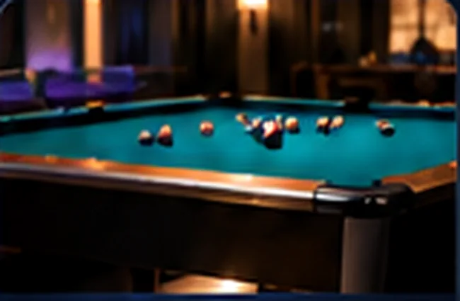 Concept imagery of a billiards table